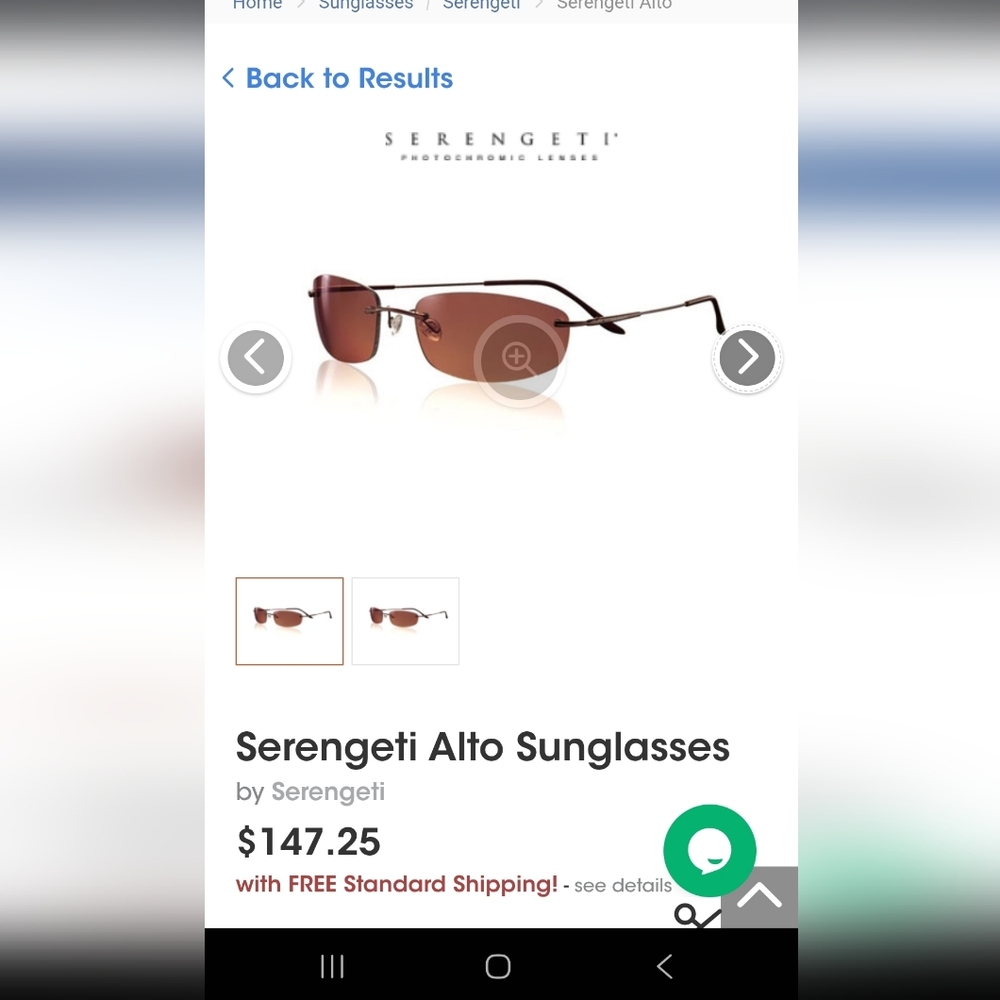 Serengeti ALTO 6842 Sunglasses Brown